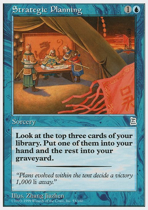 Strategic Planning, Portal Three Kingdoms #53, Magic: The Gathering card