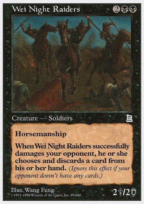 Wei Night Raiders, Portal Three Kingdoms #89, Magic: The Gathering card