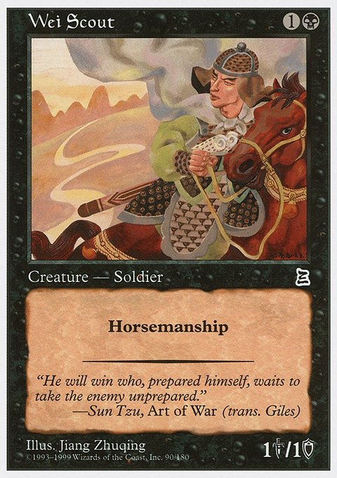 Wei Scout, Portal Three Kingdoms #90, Magic: The Gathering card