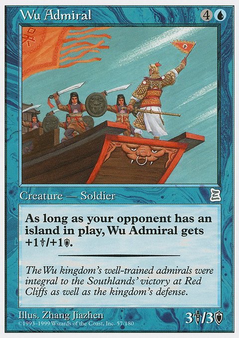 Wu Admiral, Portal Three Kingdoms #57, Magic: The Gathering card