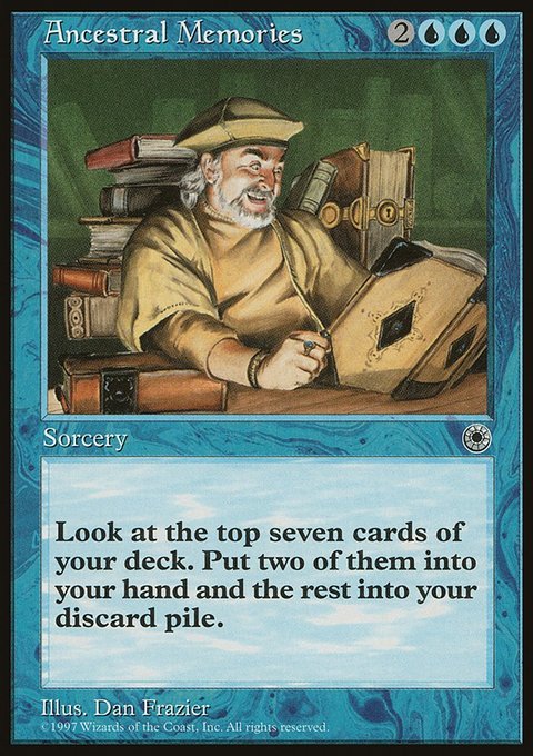Ancestral Memories, Portal #40, Magic: The Gathering card