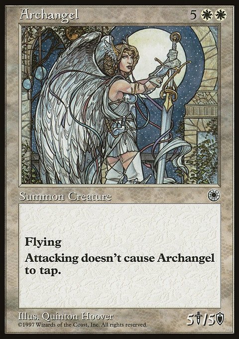 Archangel, Portal #3, Magic: The Gathering card