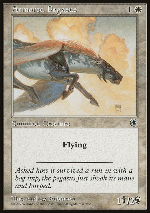 Armored Pegasus, Portal #6, Magic: The Gathering card