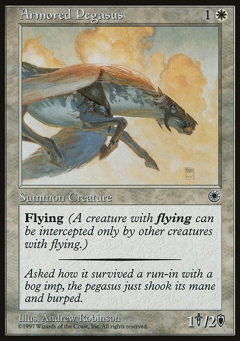 Armored Pegasus, Portal #6d, Magic: The Gathering card
