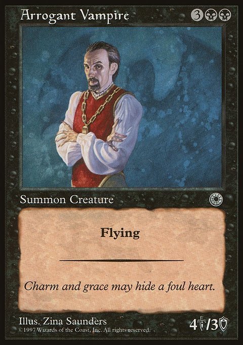 Arrogant Vampire, Portal #79, Magic: The Gathering card