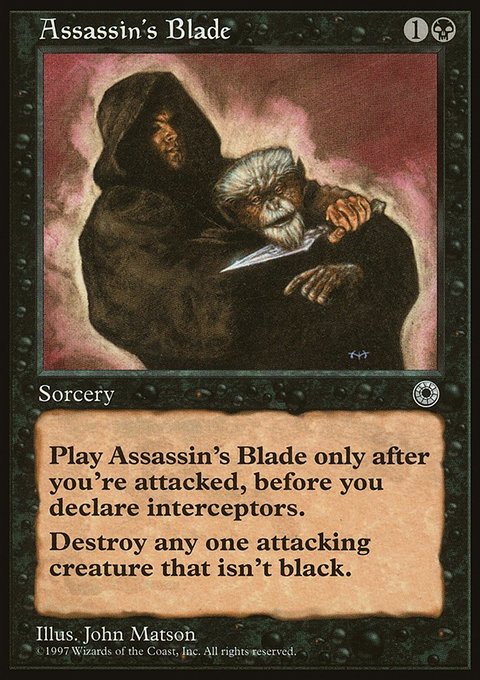 Assassin's Blade, Portal #80, Magic: The Gathering card