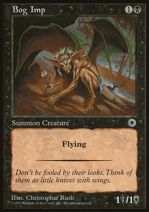 Bog Imp, Portal #81, Magic: The Gathering card