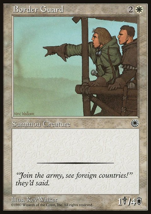 Border Guard, Portal #9, Magic: The Gathering card