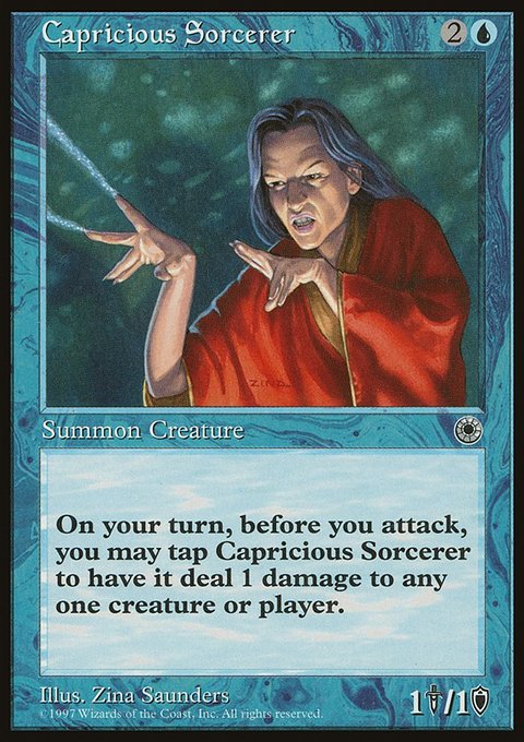 Capricious Sorcerer, Portal #43, Magic: The Gathering card