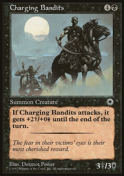 Charging Bandits, Portal #84, Magic: The Gathering card
