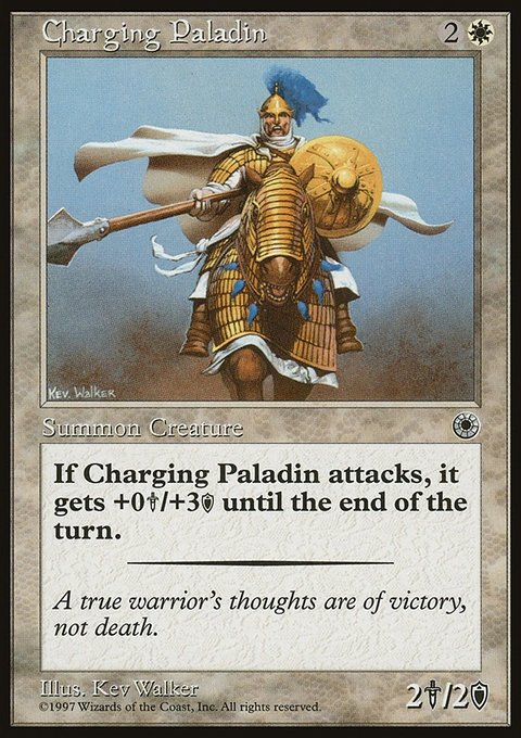 Charging Paladin, Portal #11, Magic: The Gathering card