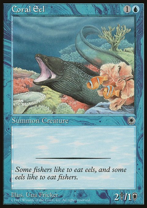 Coral Eel, Portal #49, Magic: The Gathering card