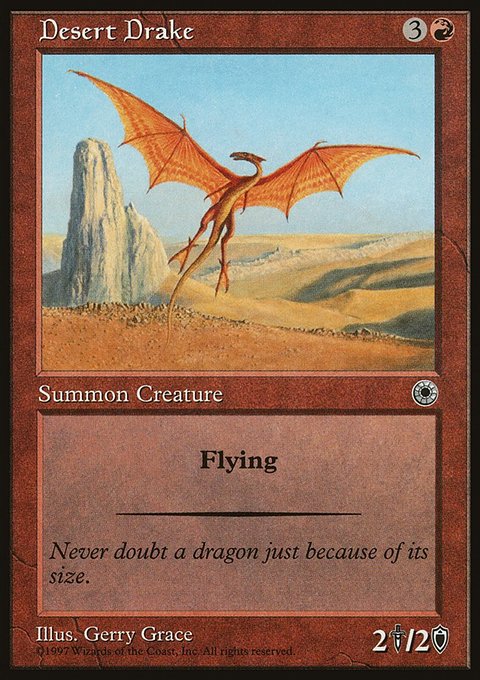Desert Drake, Portal #122, Magic: The Gathering card