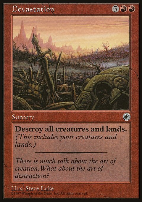 Devastation, Portal #123, Magic: The Gathering card