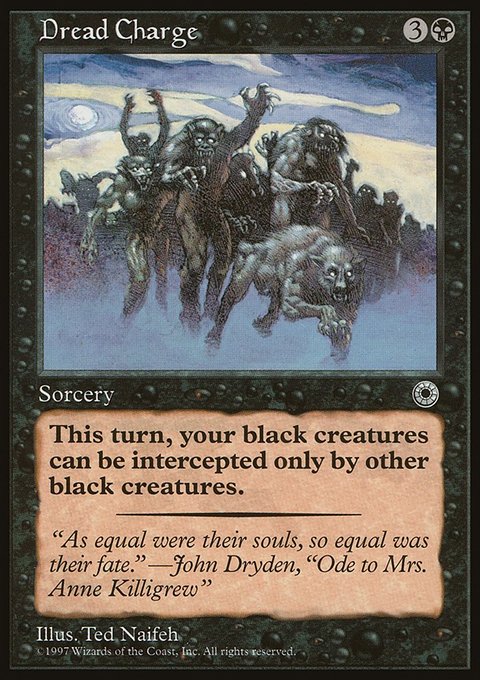 Dread Charge, Portal #88, Magic: The Gathering card
