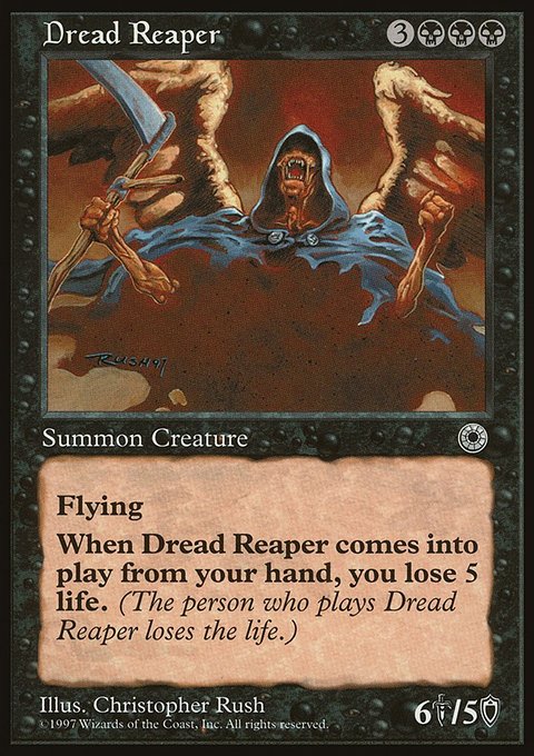 Dread Reaper, Portal #89, Magic: The Gathering card