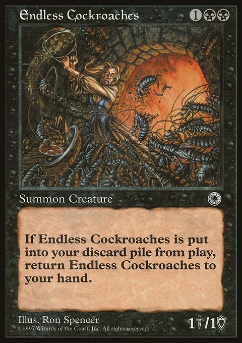 Endless Cockroaches, Portal #92, Magic: The Gathering card