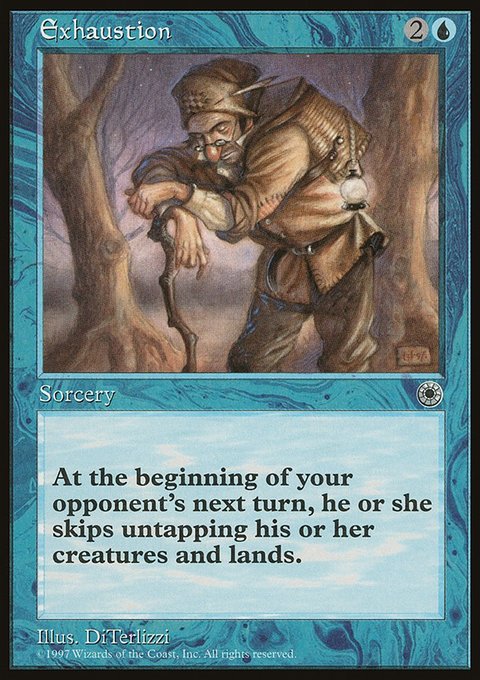 Exhaustion, Portal #54, Magic: The Gathering card