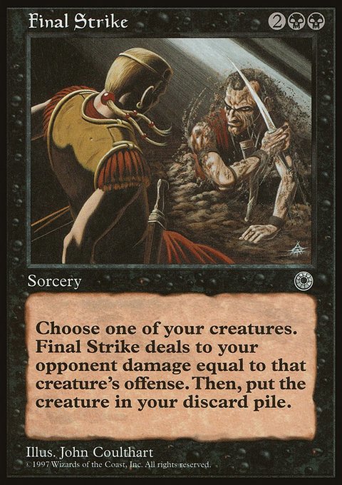 Final Strike, Portal #94, Magic: The Gathering card