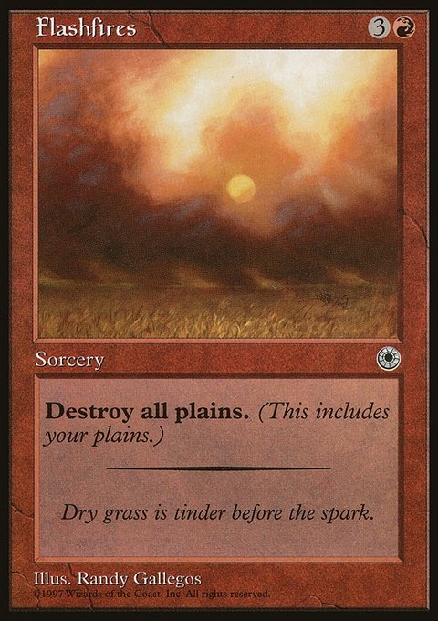 Flashfires, Portal #129, Magic: The Gathering card