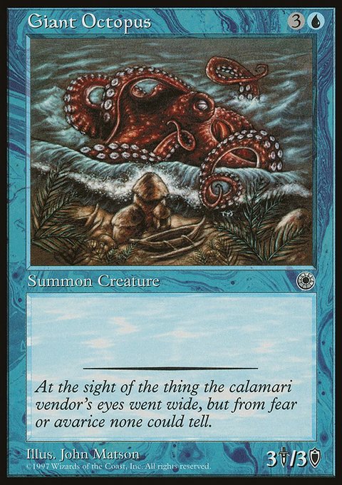 Giant Octopus, Portal #56, Magic: The Gathering card