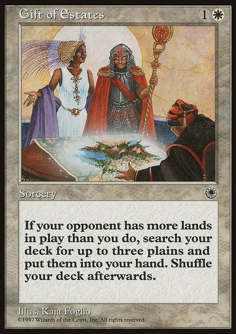 Gift of Estates, Portal #17, Magic: The Gathering card