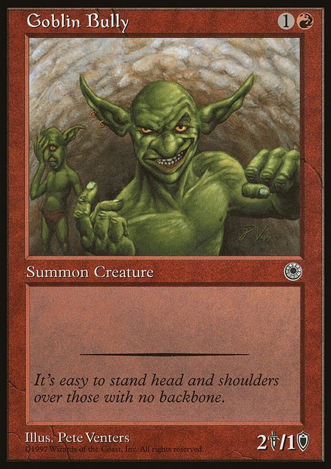 Goblin Bully, Portal #131, Magic: The Gathering card