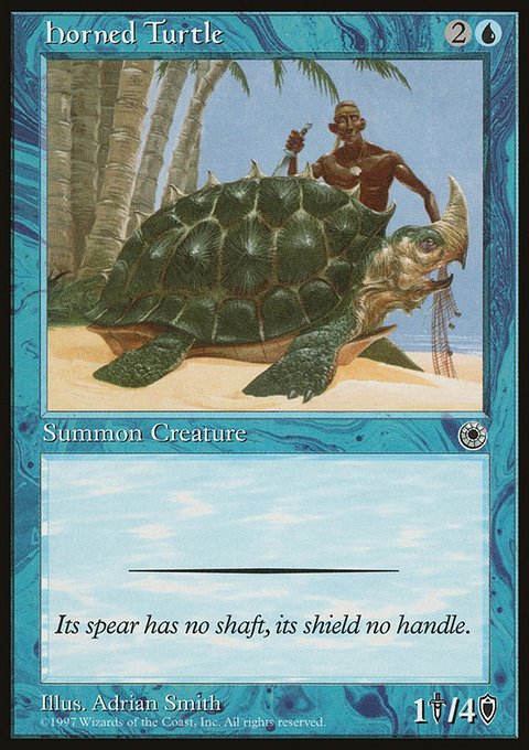 Horned Turtle, Portal #57, Magic: The Gathering card