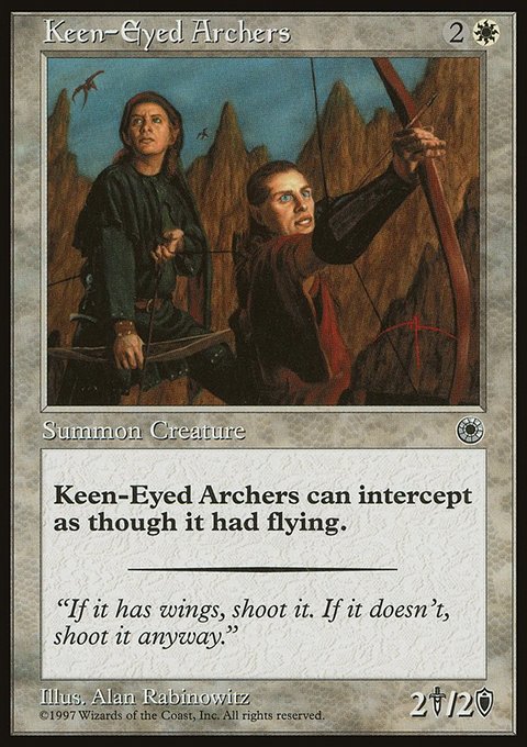 Keen-Eyed Archers, Portal #19, Magic: The Gathering card