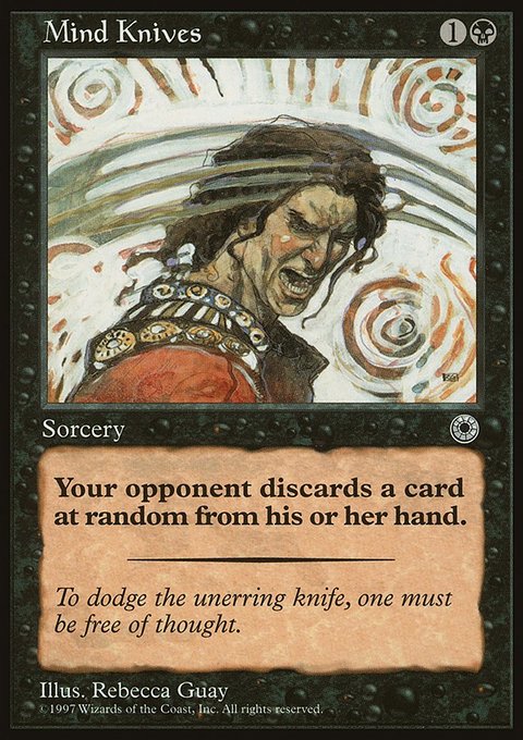 Mind Knives, Portal #100, Magic: The Gathering card