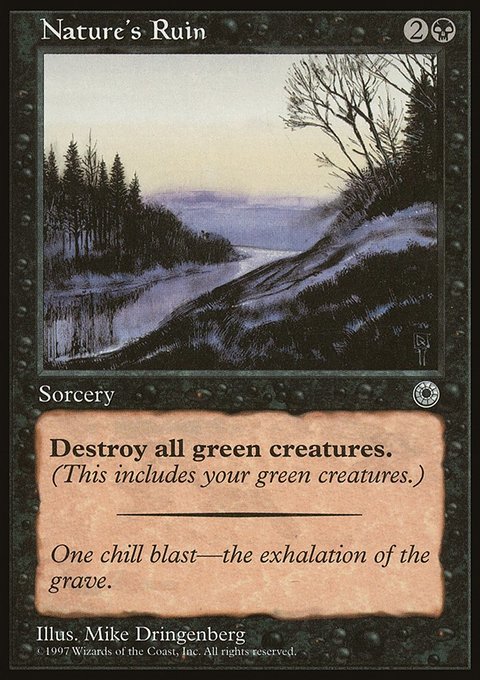 Nature's Ruin, Portal #103, Magic: The Gathering card