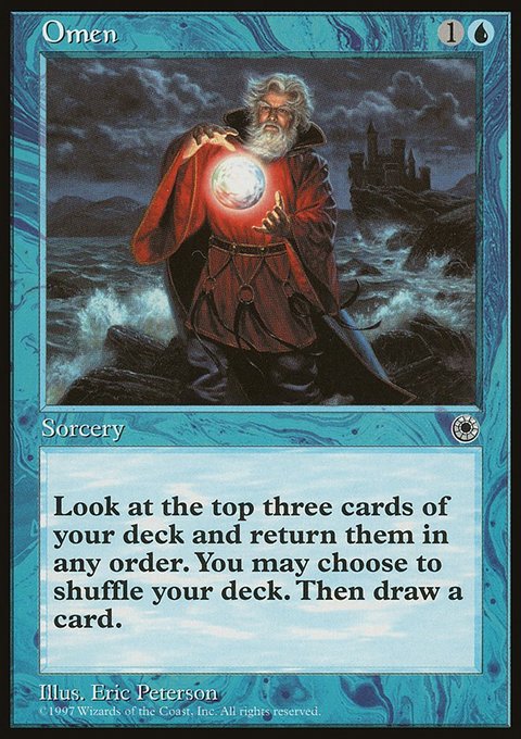 Omen, Portal #62, Magic: The Gathering card