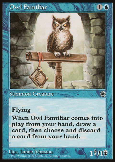 Owl Familiar, Portal #63, Magic: The Gathering card