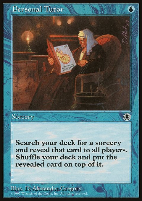 Personal Tutor, Portal #64, Magic: The Gathering card