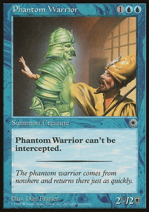 Phantom Warrior, Portal #65, Magic: The Gathering card