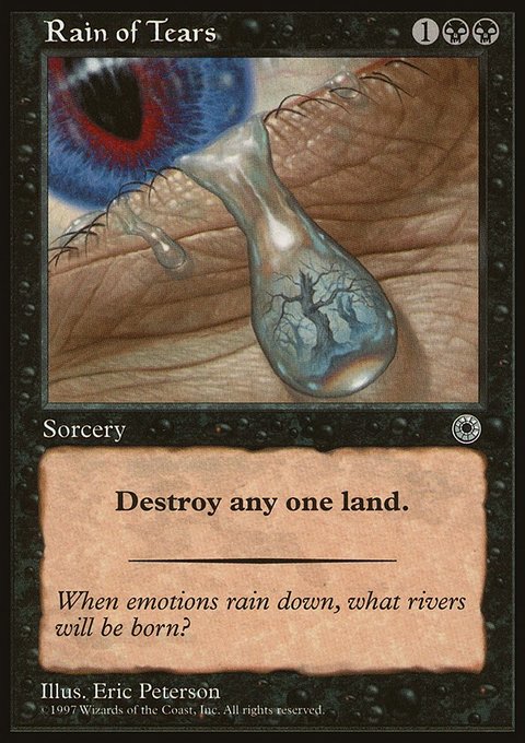 Rain of Tears, Portal #106, Magic: The Gathering card