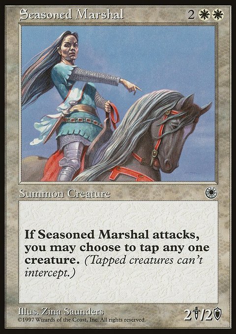 Seasoned Marshal, Portal #26, Magic: The Gathering card
