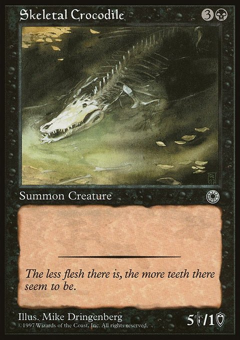 Skeletal Crocodile, Portal #110, Magic: The Gathering card