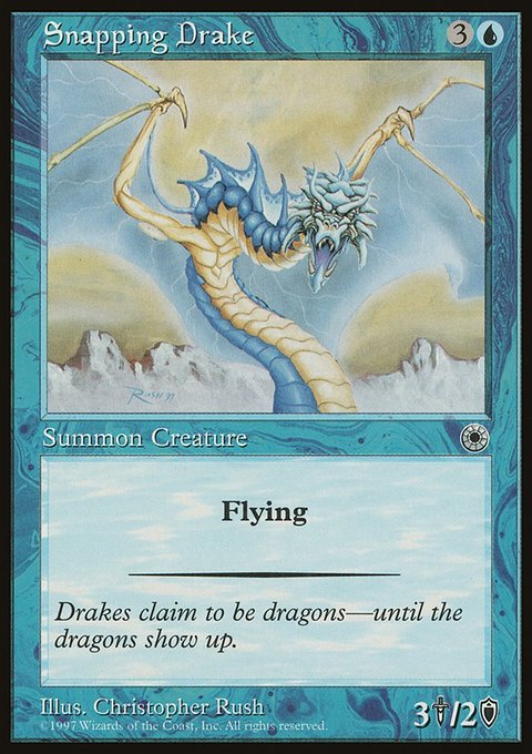 Snapping Drake, Portal #67, Magic: The Gathering card
