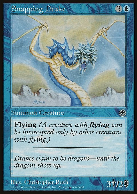 Snapping Drake, Portal #67d, Magic: The Gathering card