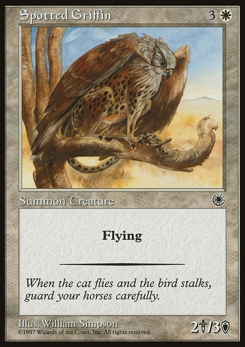 Spotted Griffin, Portal #28, Magic: The Gathering card