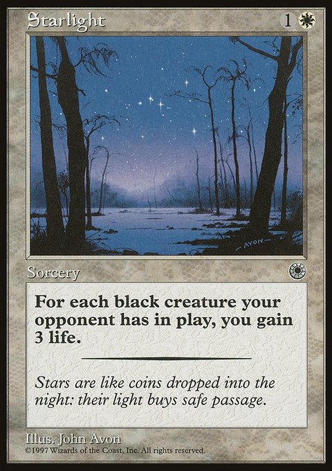 Starlight, Portal #29, Magic: The Gathering card