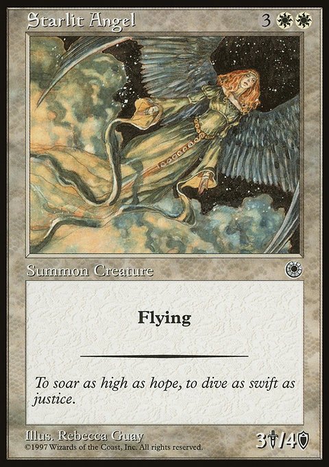 Starlit Angel, Portal #30, Magic: The Gathering card