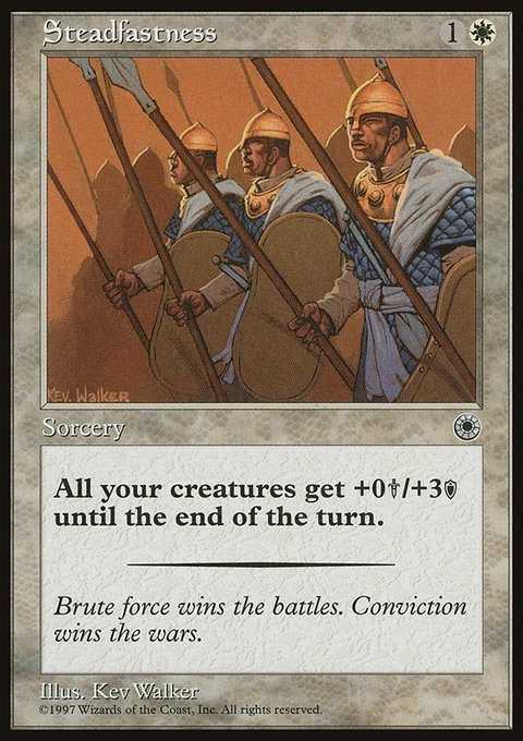 Steadfastness, Portal #31, Magic: The Gathering card