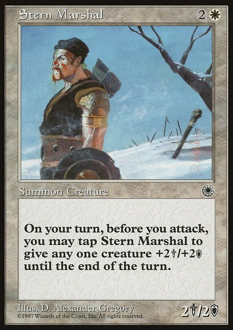 Stern Marshal, Portal #32, Magic: The Gathering card