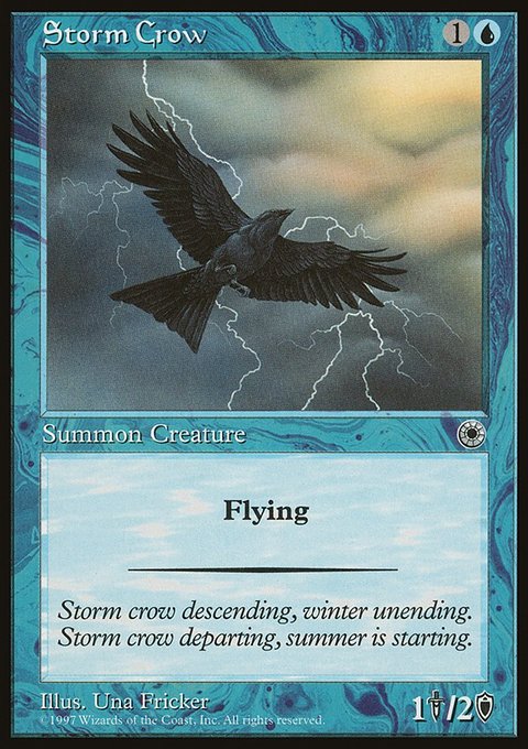 Storm Crow, Portal #69, Magic: The Gathering card