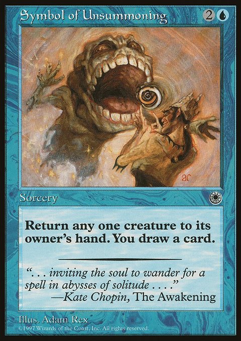 Symbol of Unsummoning, Portal #70, Magic: The Gathering card