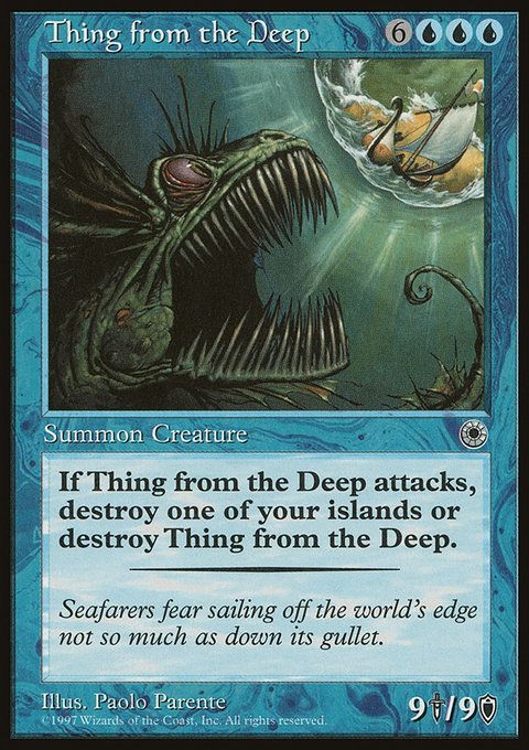 Thing from the Deep, Portal #73, Magic: The Gathering card