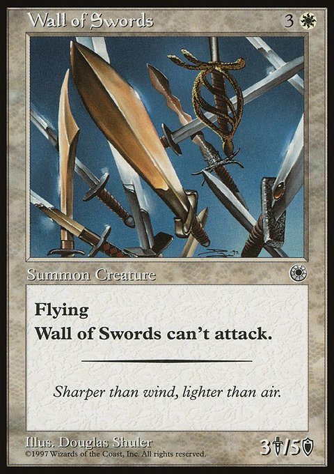 Wall of Swords, Portal #37, Magic: The Gathering card
