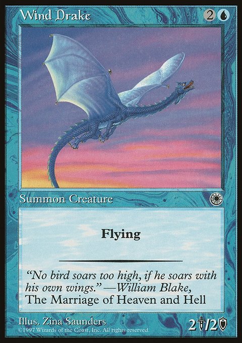 Wind Drake, Portal #77, Magic: The Gathering card